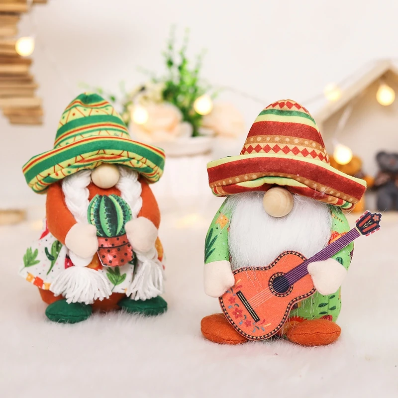 Dekorácia mexického festivalu trpaslík GNOME DOLL PLYSKA GNOME NÁSLEDNÁ DOLL DOLL Mexican Day DECON DARKY