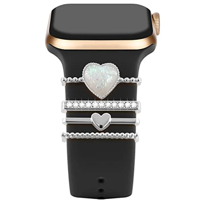 Dekorácia pre Apple Watch Band 8 7 6 5 3 SE Diamond Jewery Charms Accessories Samsung/Huawei Watchstrap 20/22 mm náramok hodiniek