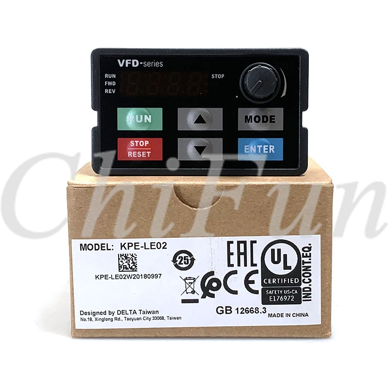 Delta VFD-E Series Inverter Operation Panel KPE-Le02 úplne nový s originálnym balením