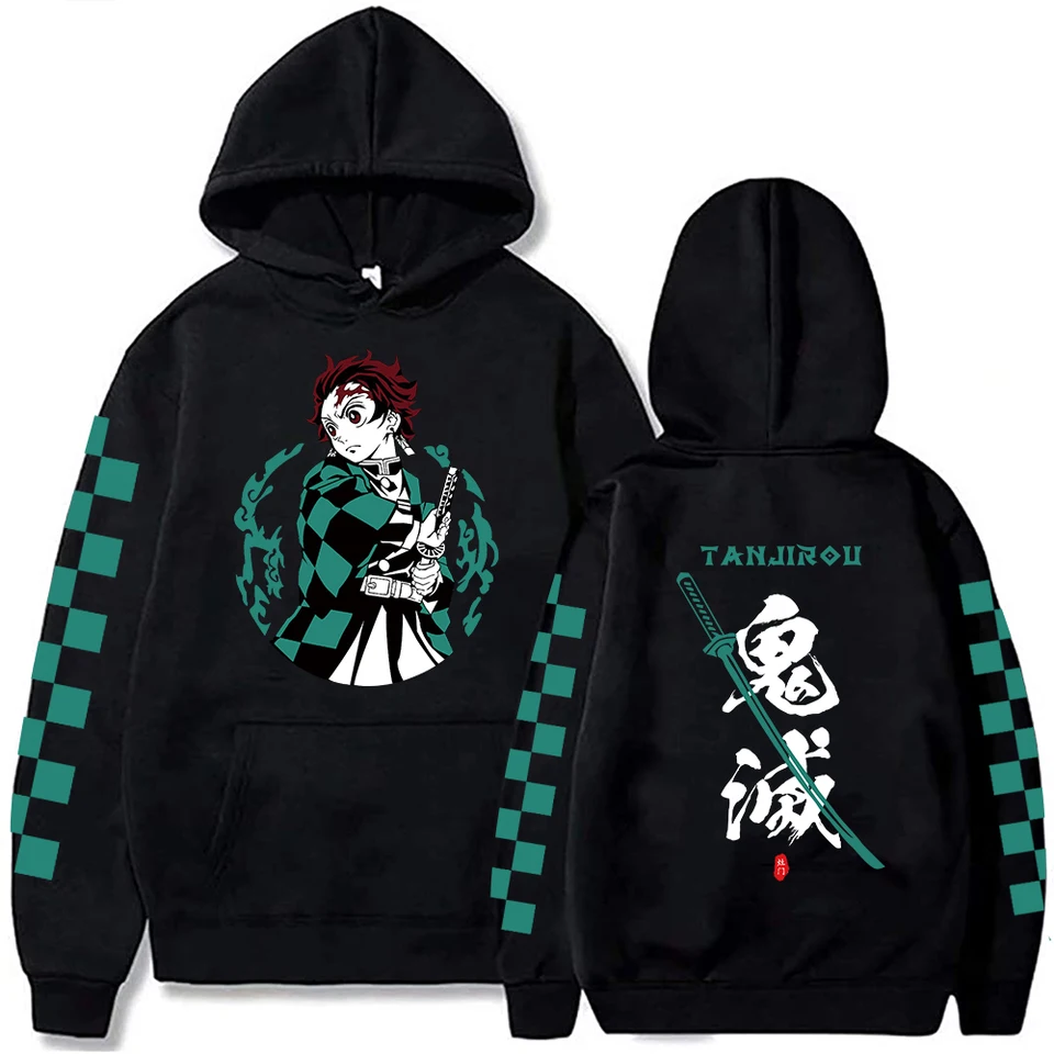 Demon Slayer Japan Anime Plus veľkosť mikiny Tanjiro Kamado Muži ženy Mikiny y2k harajuku unisex príležitostné pullover