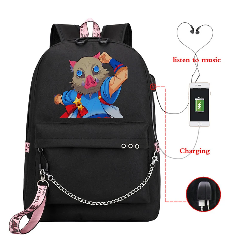 Demon Slayer Manga Outdoor Batohy športové tašky s potravinami módne lezenie batoh Ren School Bags Daypack Demon Slayer