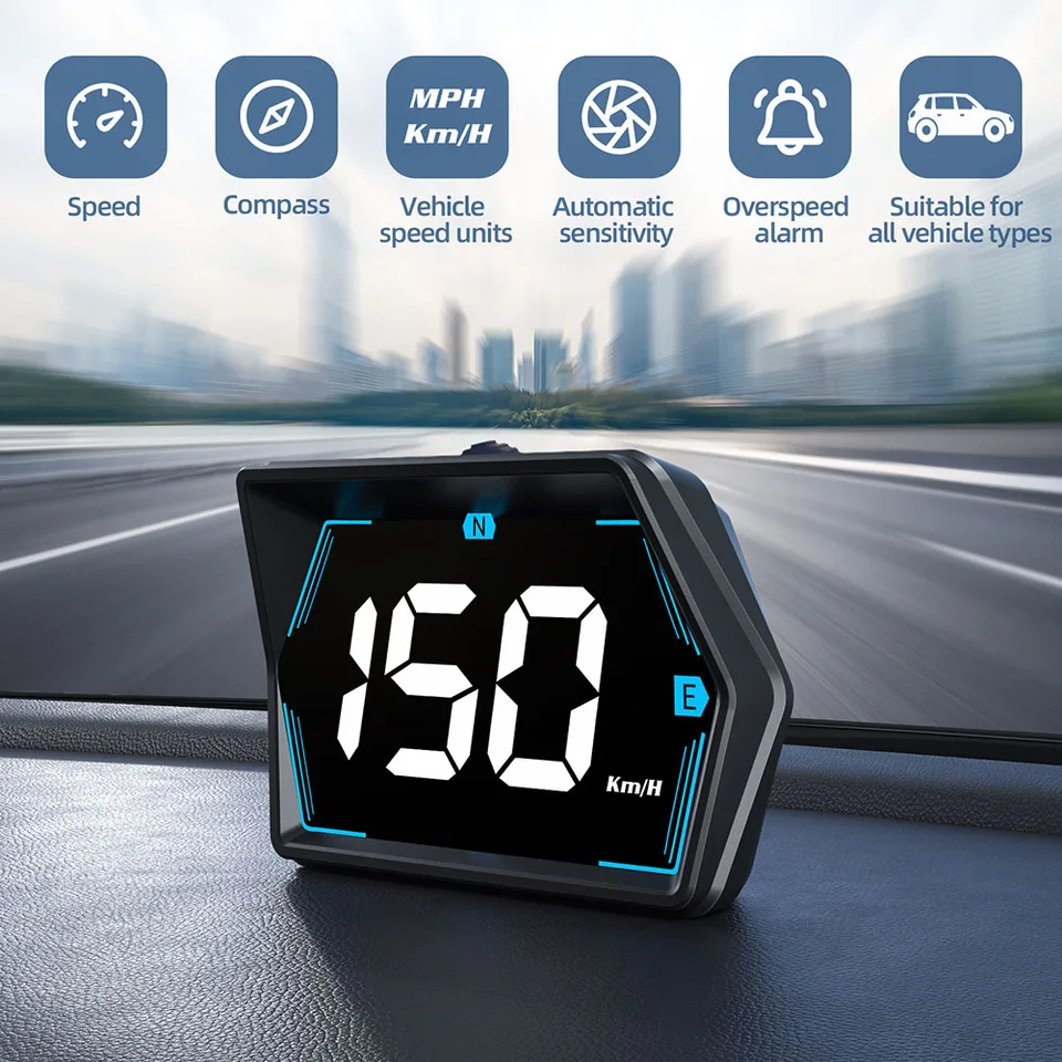 Denná jazda HUD Head-Up Displej GPS automobilový tafometer automatická rýchlosť oznámenie kompaktného napájania digitálny úplne nový