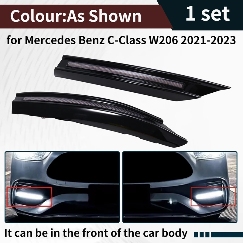 Denné bežecké svetlo Auto LED pre Mercedes Benz C Class W206 2021-2023 DRL