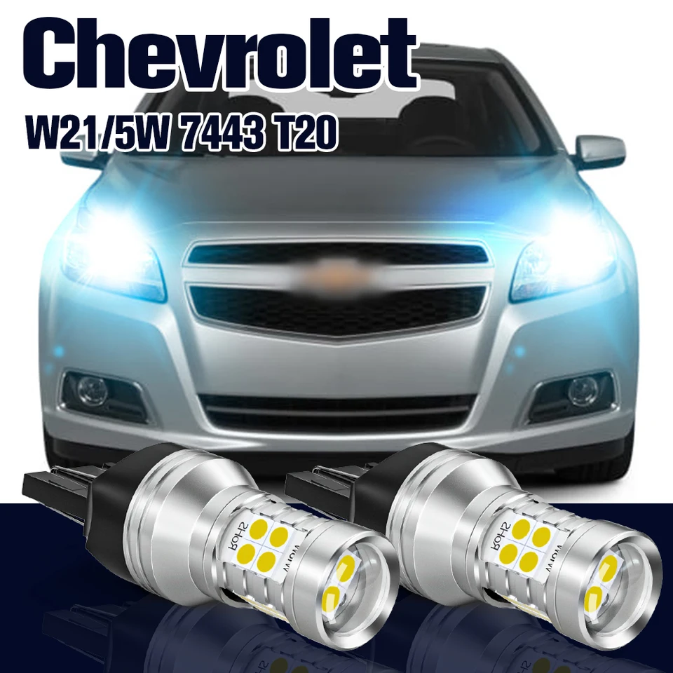 Denné bežecké svetlo W21/5W 7443 T20 2ks LED žiarovka DRL pre Chevrolet Malibu Trax Dacia Duster Logan 2 Sandero Accessories