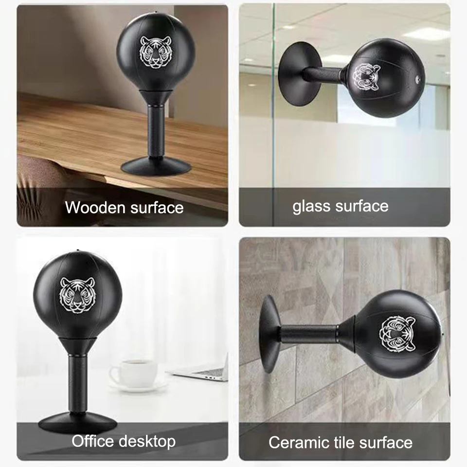 Desk Box Punch Ball s prísavkovým pohárom dierovacia rýchlosť loptička High Duty Stres Relify Free Standing Perfektné pre deti a dospelých