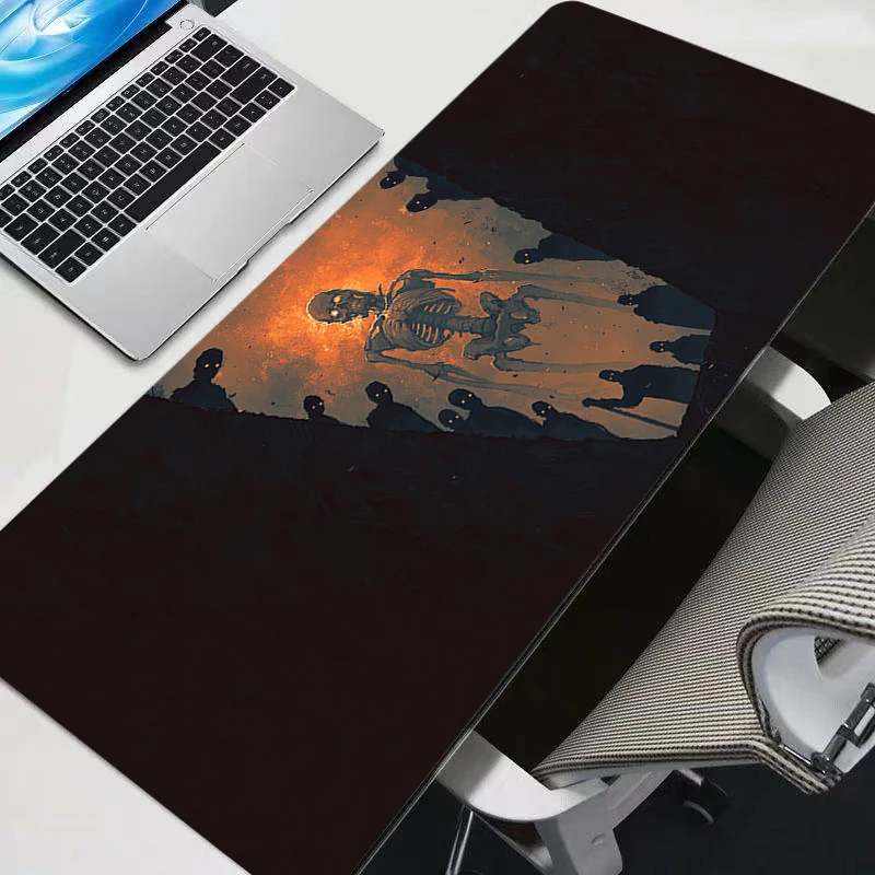 Desk Mat Gamer MousePads Terror Skeleton PC Mouse Pad Office Desk Desks veľké podložky MousePad Non-Strp Mouse Mouse pre počítačový darček XXL