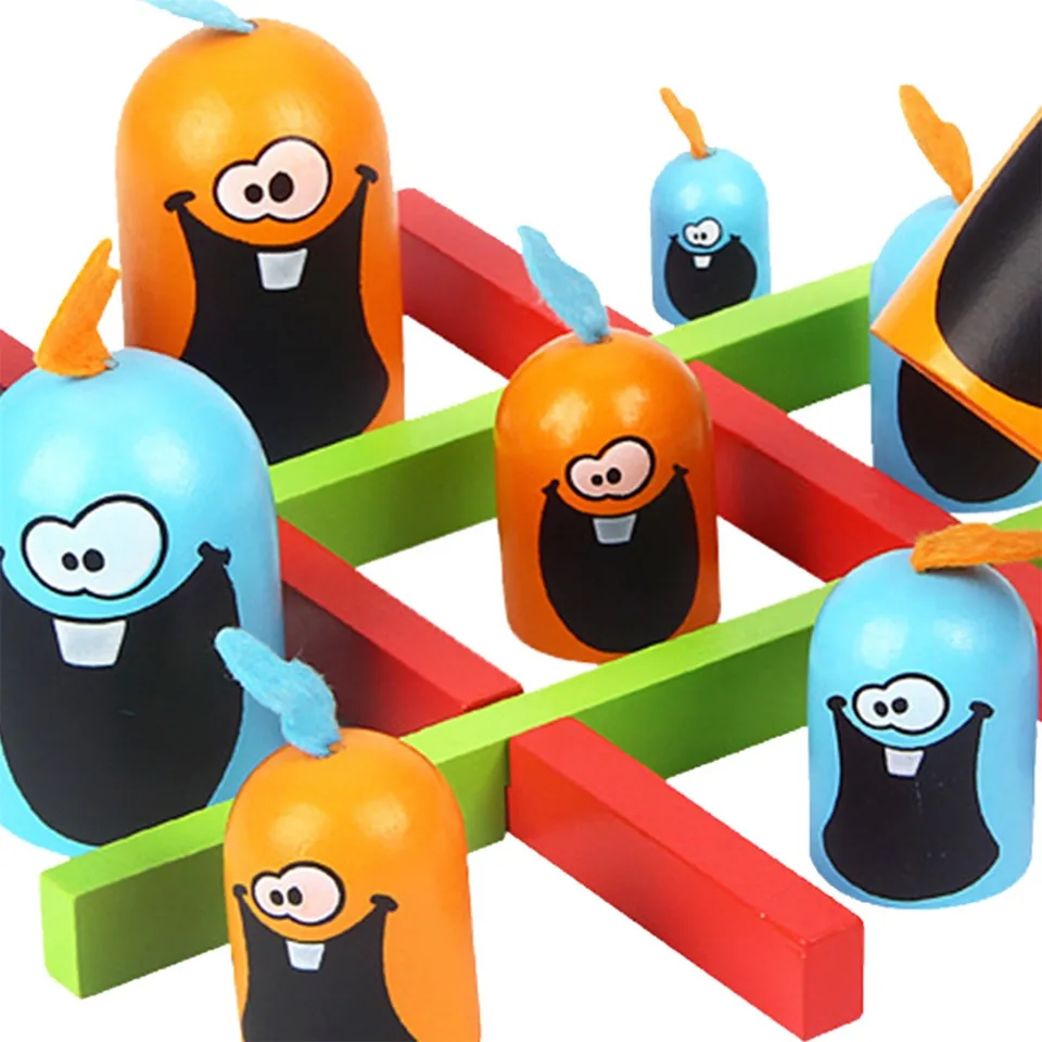 Desktop Game Toys 2 hráči Tic-Tac Toe Big Eat-Small Game Interactive Child Interactive Competition Party Funny Games