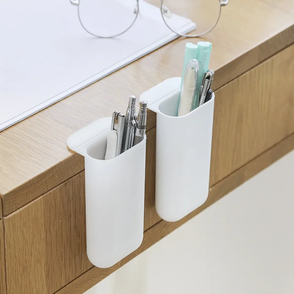 Desktopové príslušenstvo pod monitormi Organizátorom Skladovacie tašky Šedé držiak na pero Office Screen Cencil Storage Box pre kancelárske potreby