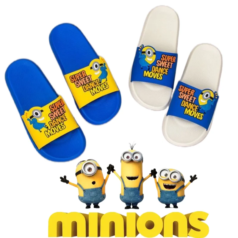 Despicable Me Minions karikatúra roztomilý protišmykový sandále rezistentné na opotrebenie kreatívne osobné animačné postavy pár-flop