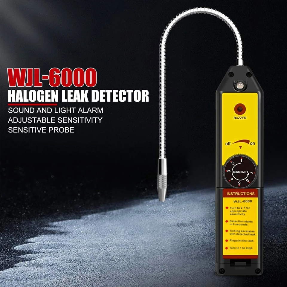 Detektor únikov Freon CFC HFC Halogény Halogén chladiva vzduch Air Monitor