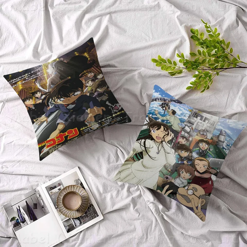 Detektív Conan Japonský vankúšový kryt pre izbu v spálni a obývacia izba Dekoratívna vankúšový kryt