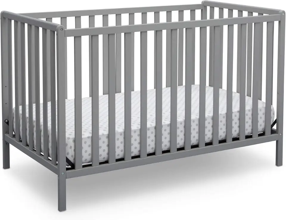 Deti 4-v-1 konvertibilná postieľka-Greenguard Gold Certified, Grey