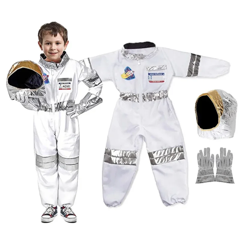 Deti Astronaut Party Game odev RPG Halloween Karneval odev Cosplay Kompletné šaty Up raketový loptičku jemný priestor