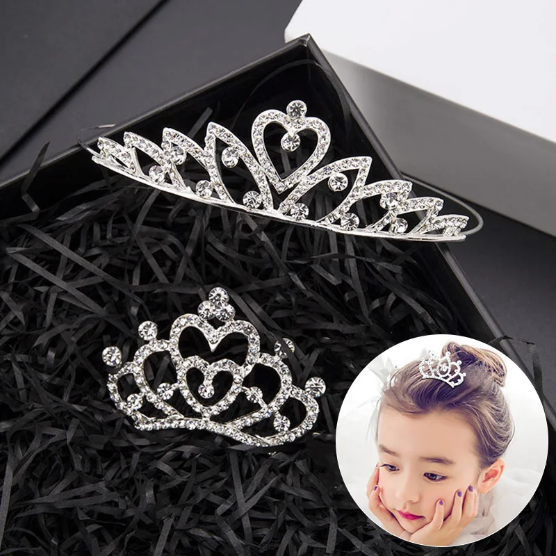 Deti Crown Princezná Pearl Crystal Hair Comp
