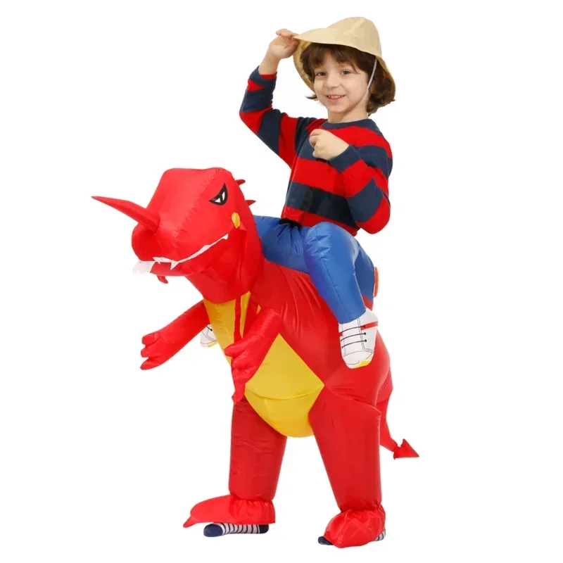 Deti dieťa nafukovací dinosaurus kostým anime maskot šaty oblek Halloween Purim vianočné večierky Cosplay kostýmy pre chlapcov dievčatá