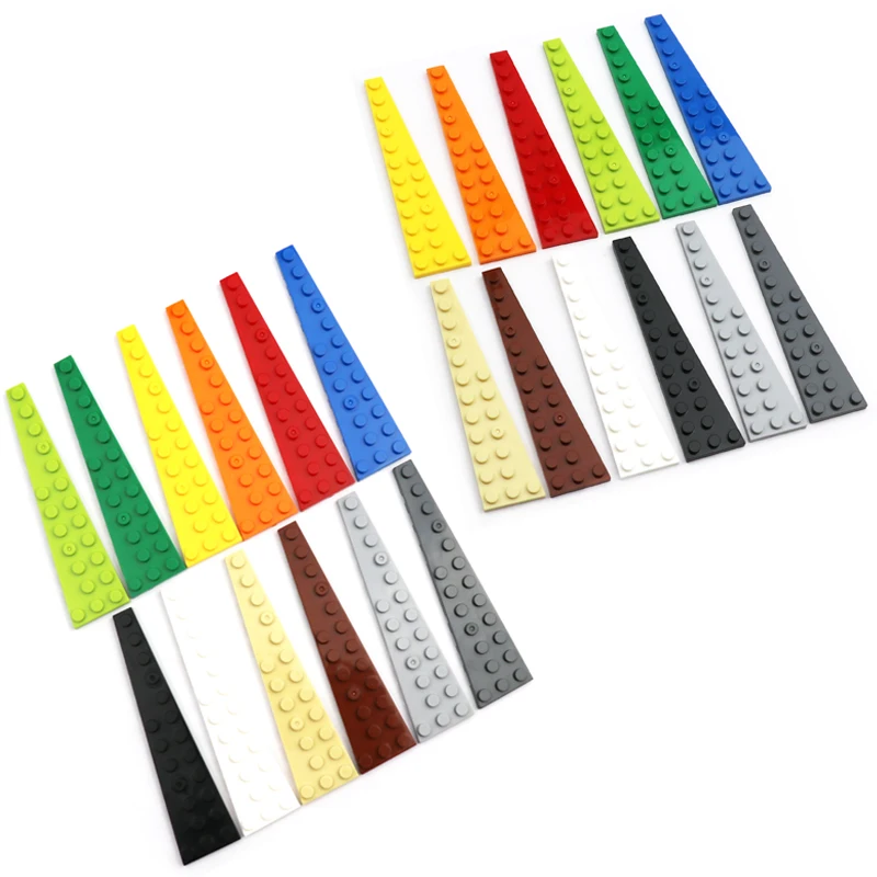 DETI DIY Hračky Stavebné bloky klinové dosky 12x3 Kompatibilné s LEGO časť 47398 47397