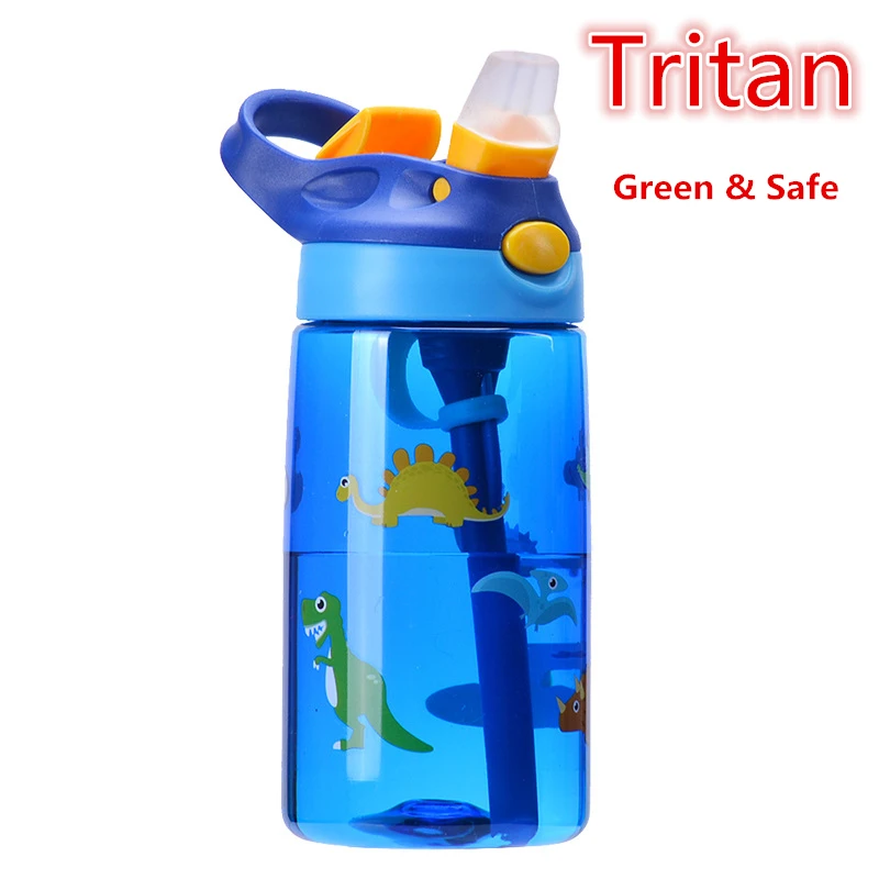Deti fľaše s vodou prenosné vonkajšie bezpečnosť Tritan BPA Free Študenti Girl Girt Gift 480 ml šťavu kresliť pitie pohár Prispôsobený