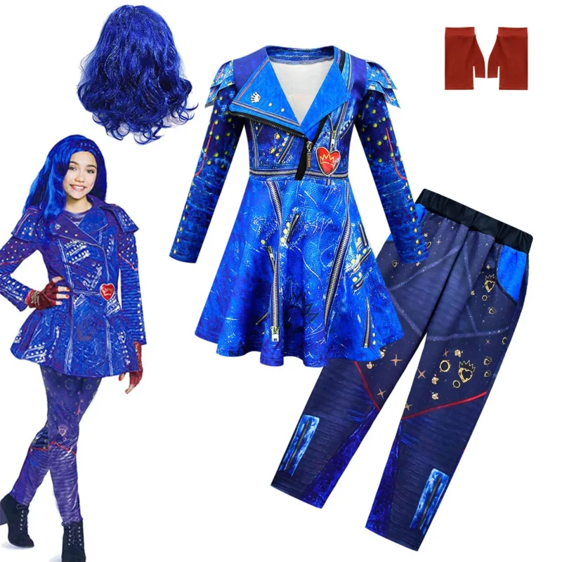 Deti Halloween kostým pre dievčatá Evie Mal potomkov