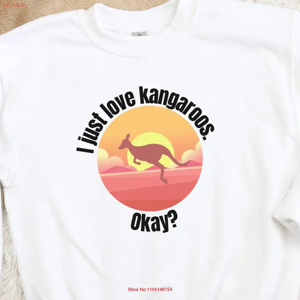Deti Kangaroo Power Tir Tirtle Lover Cute Vianoce Narodeniny nápady dievčatá mládež Crewneck iba dievča, ktoré miluje klokany