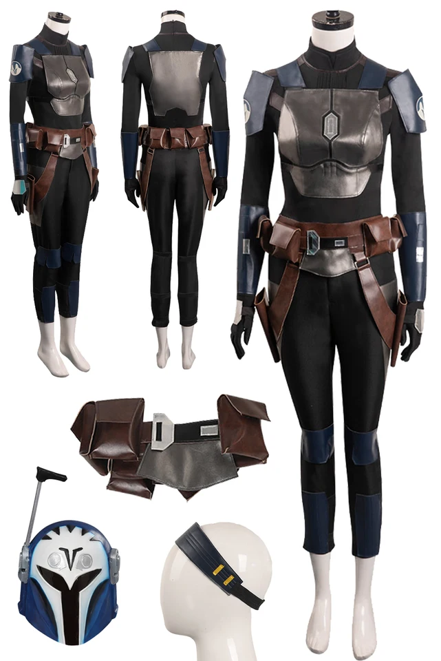 Deti pre dospelých fantasy bo katan kryze cosplay bitka Buncová prilba televízia Bounty Hunter 3 kostým Halloween Karneval pre ženy dospelý