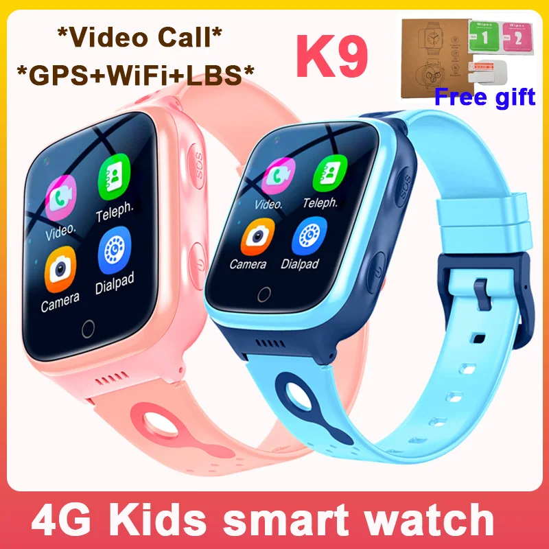 Deti sledujú 4G videohovory Telefón Hodinky s 1 000 mAh batériou GPS WiFi Wi -FiS SOS Call Back Back Monitor Smart Watch Darčeky pre deti