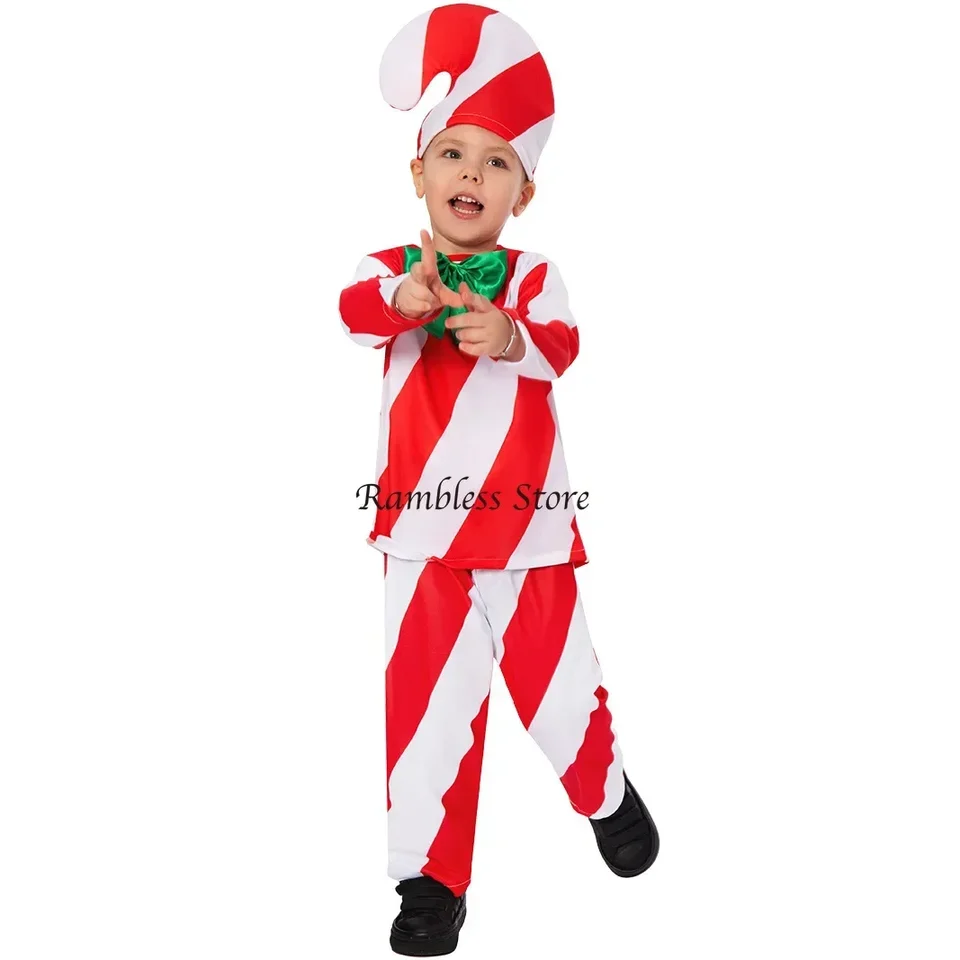 Deti vianočné cukrovinky Cosplay šaty vianočné novoročné cukrovinky Cos Cos Costumes pre deti Chris Party Oblečenie