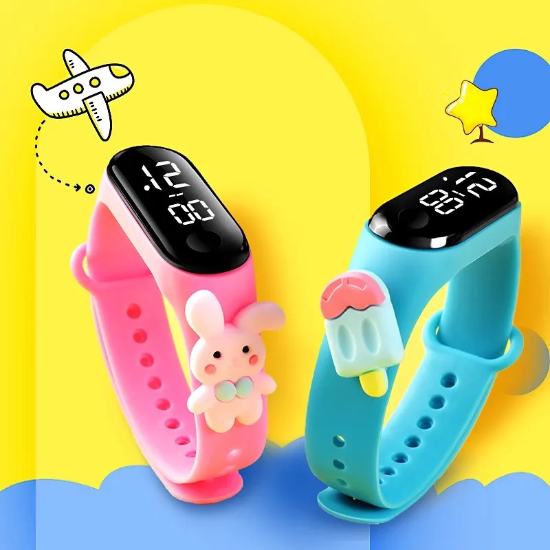 Deti Watch Watch Reloj Smart Watch Led Deti Detské hodinky Náramky Karikatúra Digitálne dámy Hodinky pre dievčatá Darodný darček