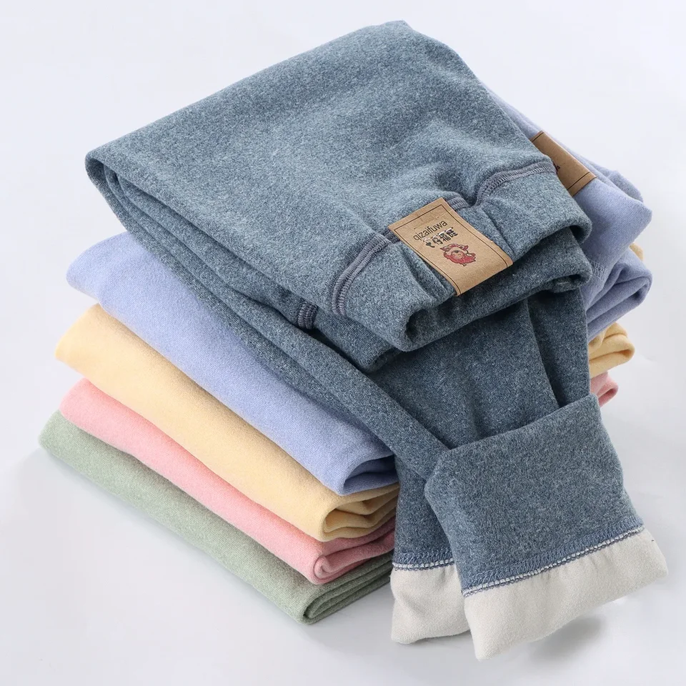 Detská fleecová fleece teplé nohavice pre chlapcov pre chlapcov pre chlapcov zimné zamatové legíny deti detská základňa Zhruba Long Johns