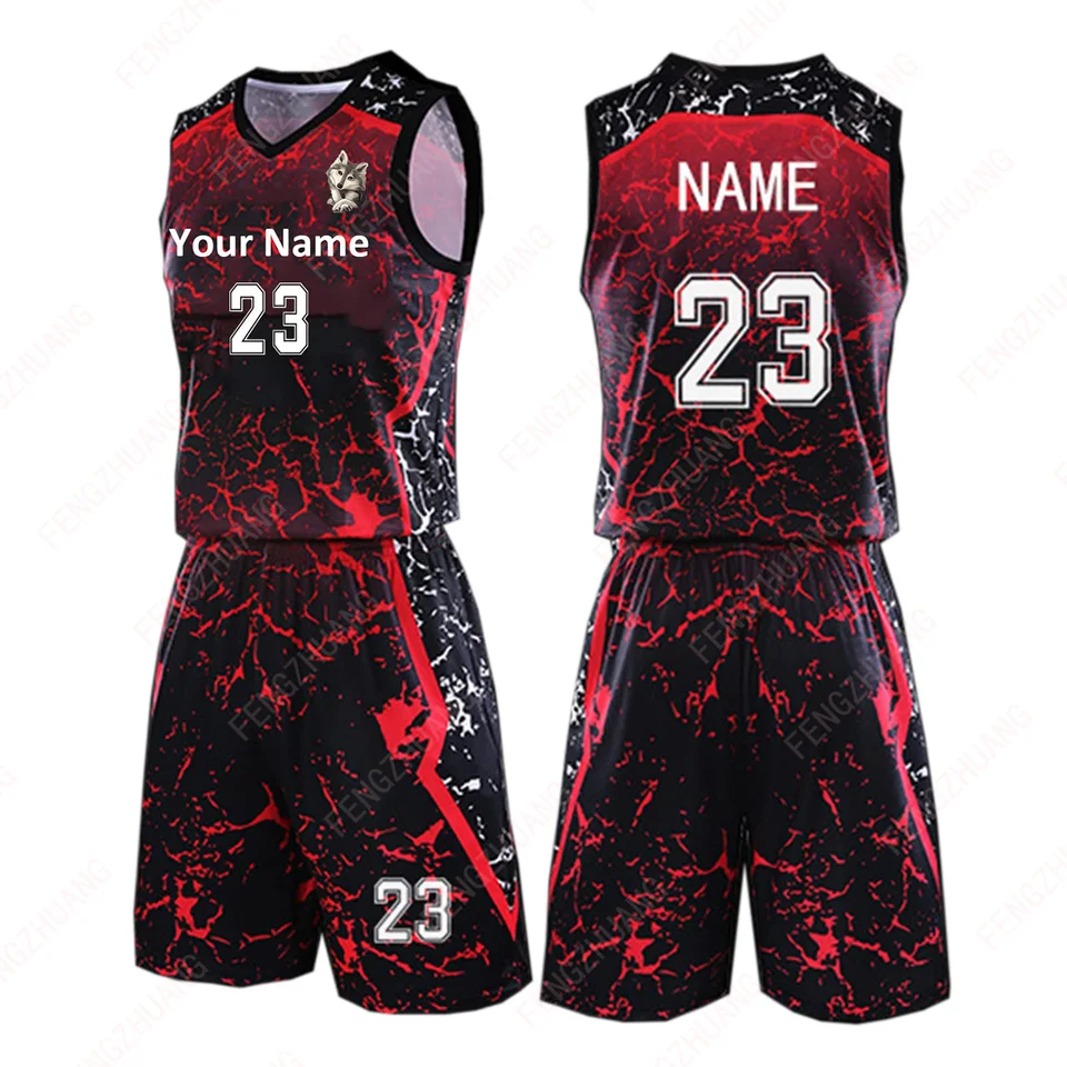 Detská mládež pre dospelých basketbalové uniformy košele tričká Adult & Kid Jersey Set Training Absorb Ste Outdoors Cvičenie Jersey