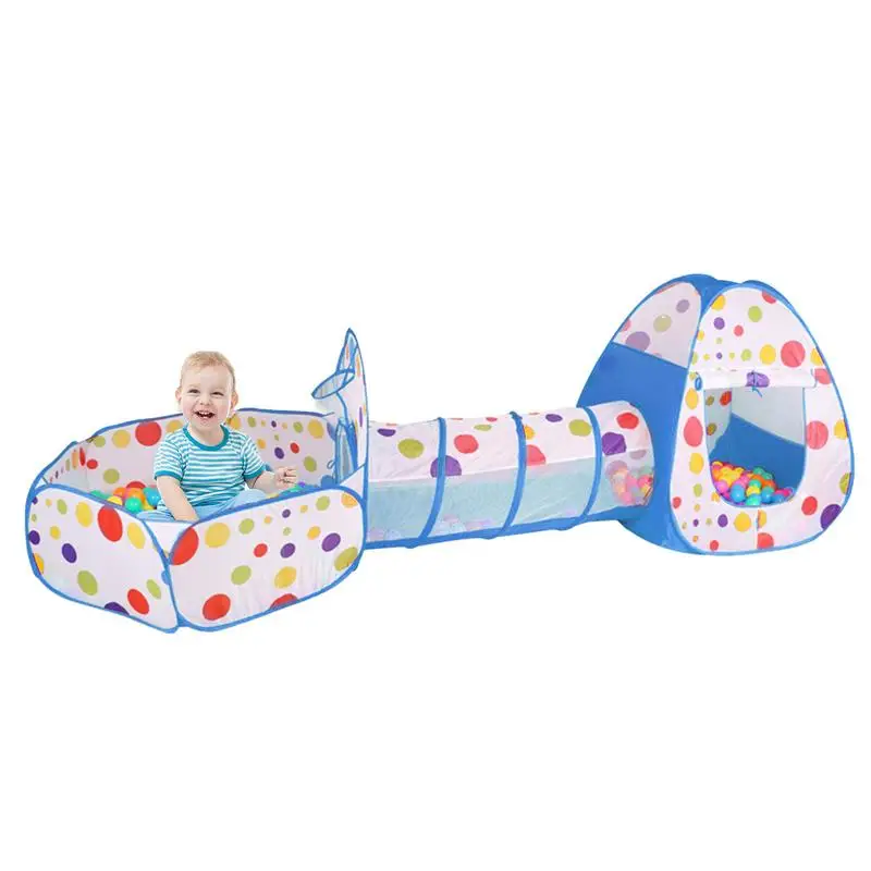 Detská staná hračka skladacia detská tunel stan Vnútorná vonkajšia hra Playhouse Oversifet Her Stan s plazom tunel loptičku pit pit stan pre hru