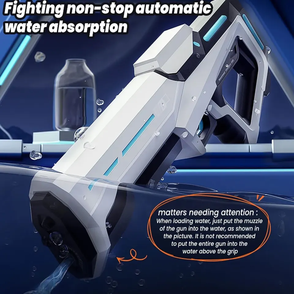 Detské darčeky Elektrické vodné zbrane pre dospelých Výkonná striekačka Automatická vodná sacia voda Blasters letná vonkajšia plážová hračka Z13