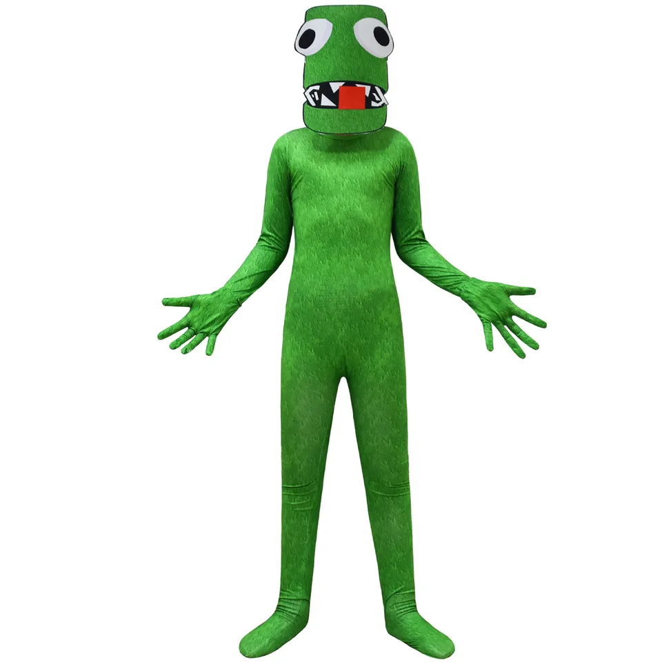 Detské dievčatá Karikatúra anime priatelia s dlhými rukávmi kombinézy rukavice maska ​​set outfit halloween cosplay kostým