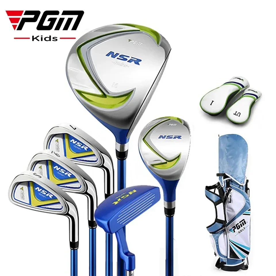 Detské golfové kluby PGM Pravá ruka s taškou Darčekové dievčatá Dievčatá Boys Lightweight Irons Putter Swing 95-155 cm Kids JRTG006