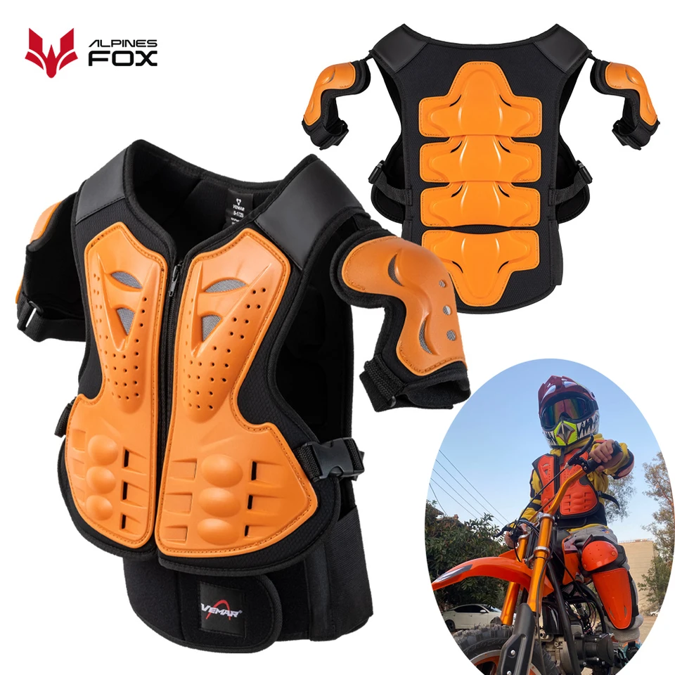 Detské motocykle brnenie obleky na špinu bicykel zadný chránený chránený chránený chránený chránený deť