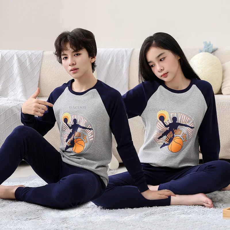 Detské pyžamy pre chlapcov 8 9 10 11 12 13 14 16 18 rok Bavlnené oblečenie set dinosaurus pyžamy dospievajúce deti Pijamas oblečenie