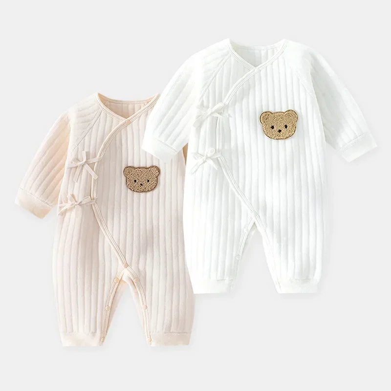 Detské ručné mimoriadne kombinézy Dievčatá Dievčatá Dievčatá Toddler Rompers Cotton Bebe Clocksuit Oblečenie oblečenie mäkké jednodielne pyžamá
