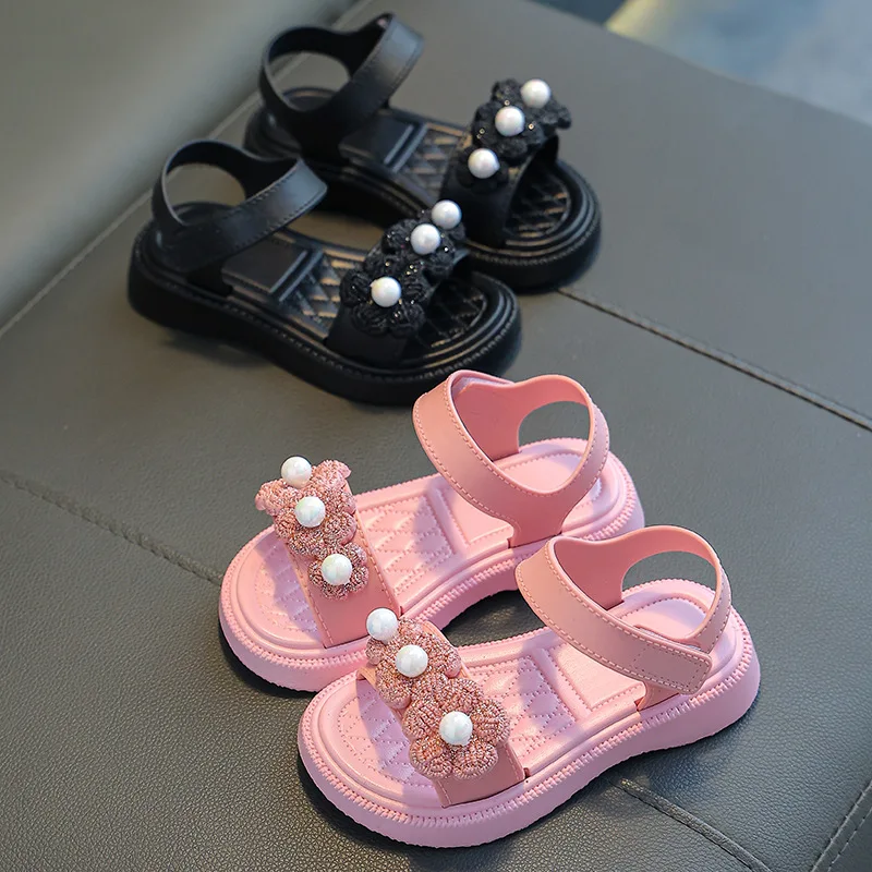 Detské topánky letné dievčatá sandále deti z princeznej tanečného topánky Príležitostné škola Outdoor Beach Sandal Kids študentské topánky