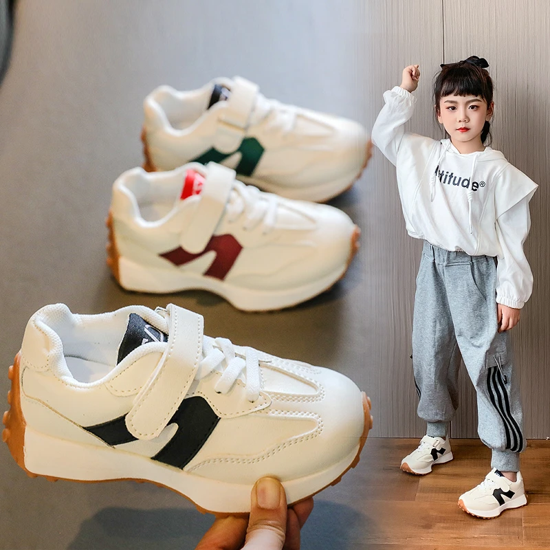 Detské topánky pre chlapec móda nové dievčatá Soft Sneger Sports Running Kids Flat Casual Baby batoľa vonkajšie tenisky topánky