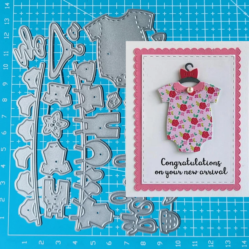 Detské výrobky odevy kovové rezanie matričiek Die formy Scrapbooking papier remeselníka pleseň čepeľ punc šablóny reliéfové šablóny