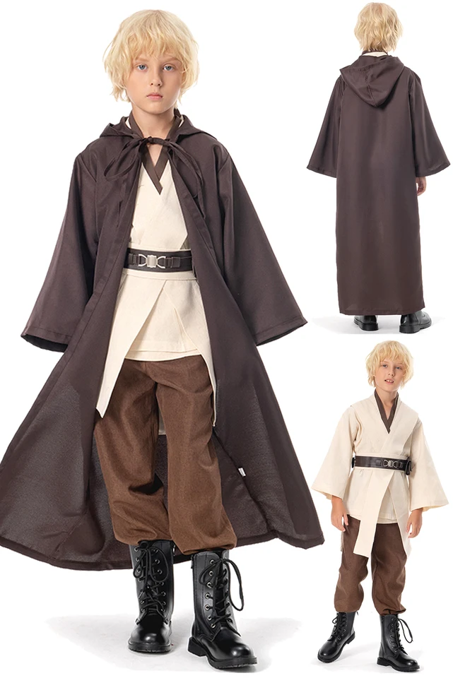Detskí chlapci rola hra Anakin obi wan cosplay filmový vesmír Battle Jedi kostým plášť detská fantasy fantazijné oblečenie na párty oblečenie