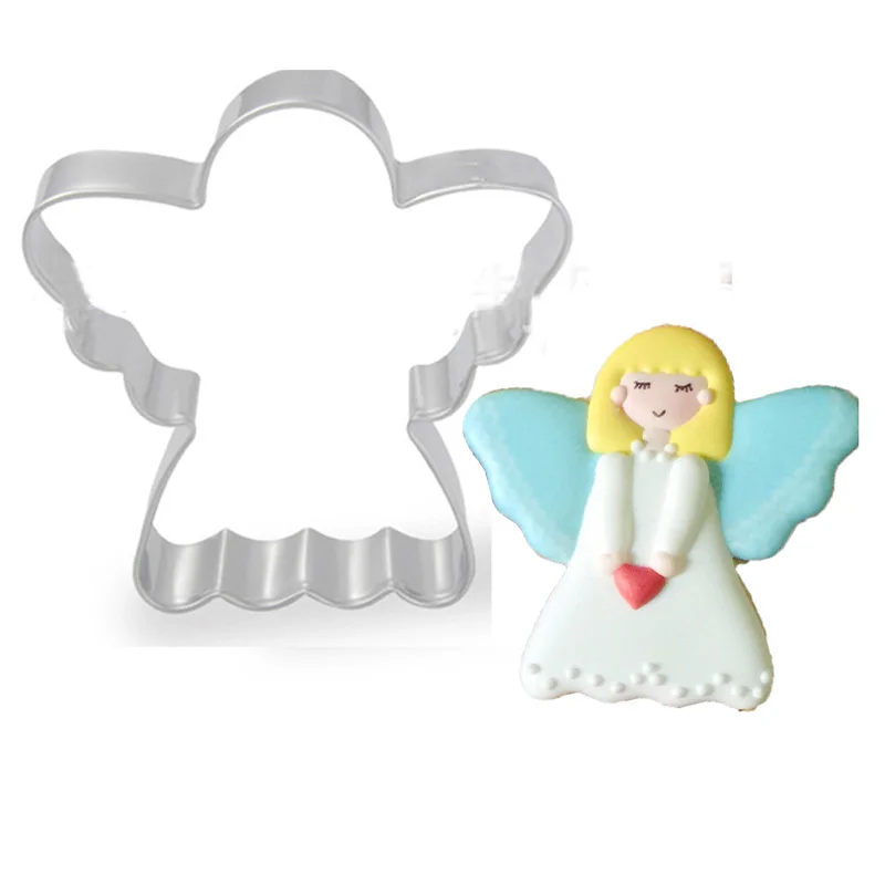 Detský anjel Metal Cookie Cutters sušienky formy fondant tortu zdobenie náradia reposteria cupcake Topper Doplnky na pečenie