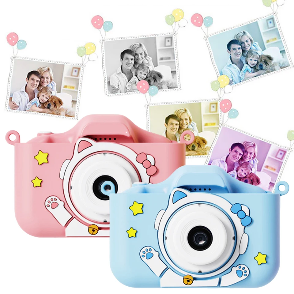 Detský digitálny fotoaparát detská fotoaparát hračka 96MP 2,0 palca ips obrazovky pre deti selfie fotoaparát 1080p 1000 MAH