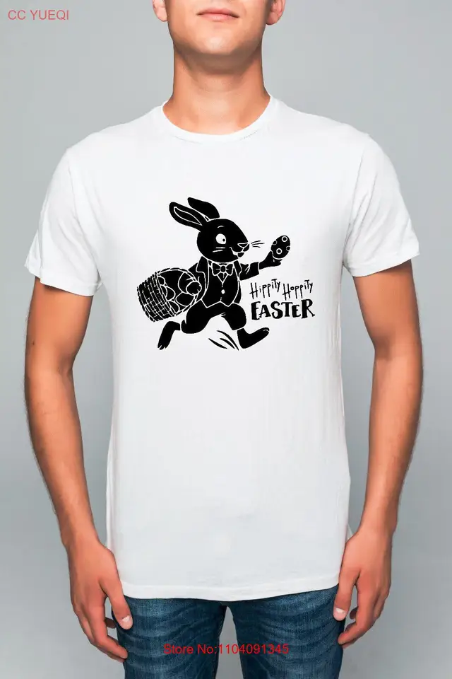 Detský veľkonočné zajačik Tshirt DETI NOVINKA HIPPY HOPPY Veľkonočné vajíčko