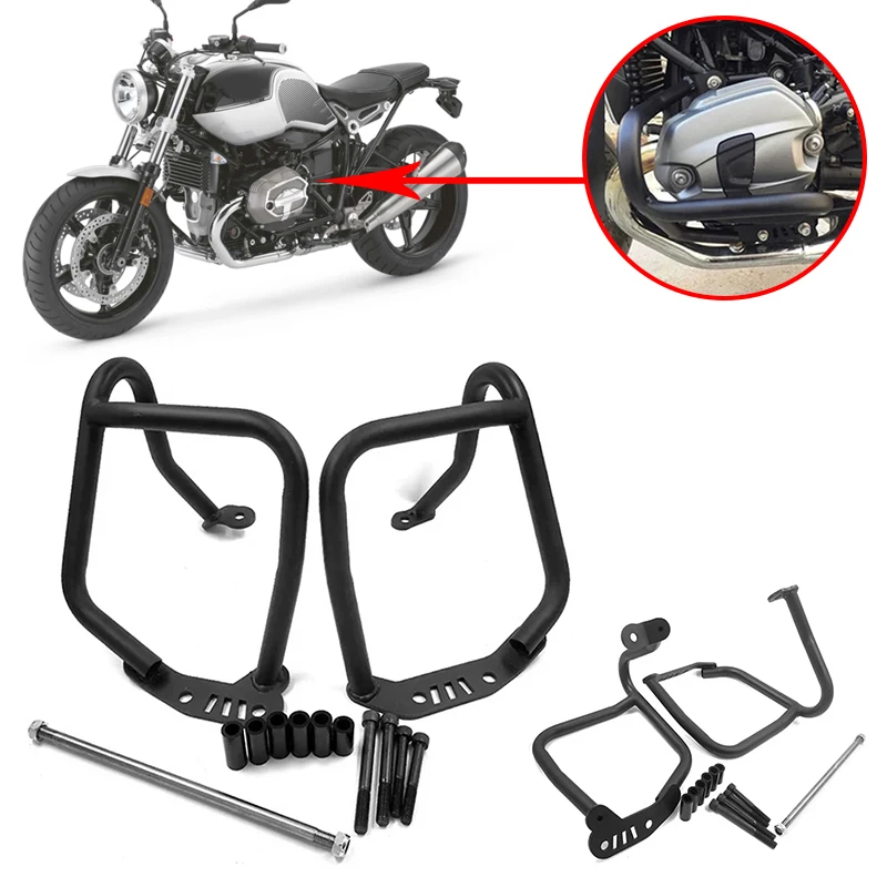 Deväť T r9t diaľničný strážny strážny strážny bar Bump Bumper Stunt Cage Rám chránený pre BMW R Ninet Racer Scracer Pure Urban 2014-2023