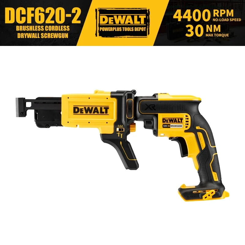 Dewalt DCF620 Brushless bez bezdrôtového skrutkovača skrutkovača 18V lítium elektrického náradia DCF6202 Zhromaždené skrutkovacie pištoľ