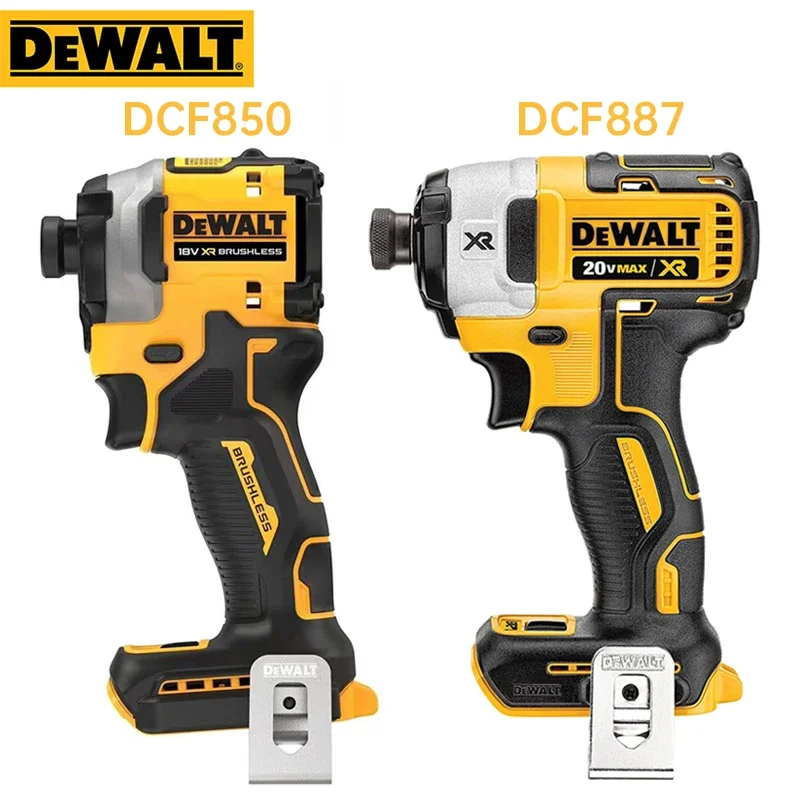 Dewalt DCF850 DCF887 Impact Driver 20V bez kefovej lítiovej elektrickej do nárazovej nárazu nástroja Iba rýchlosť regulácie skrutkovača