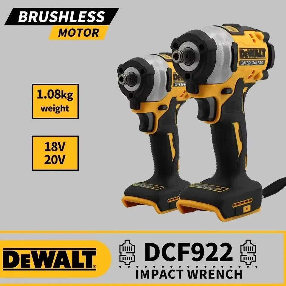 Dewalt DCF922 Wireless Impact Wrench Kreh nabíjateľný vysoký krútiaci moment 205nm (spätný) 1/2 