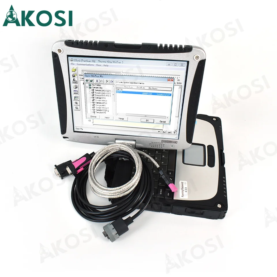 Diagnostický skener Forklift pre diagnostický nástroj Thermo King s novým Wintrac 5.7 Thermo-King Diag +CF19 laptop