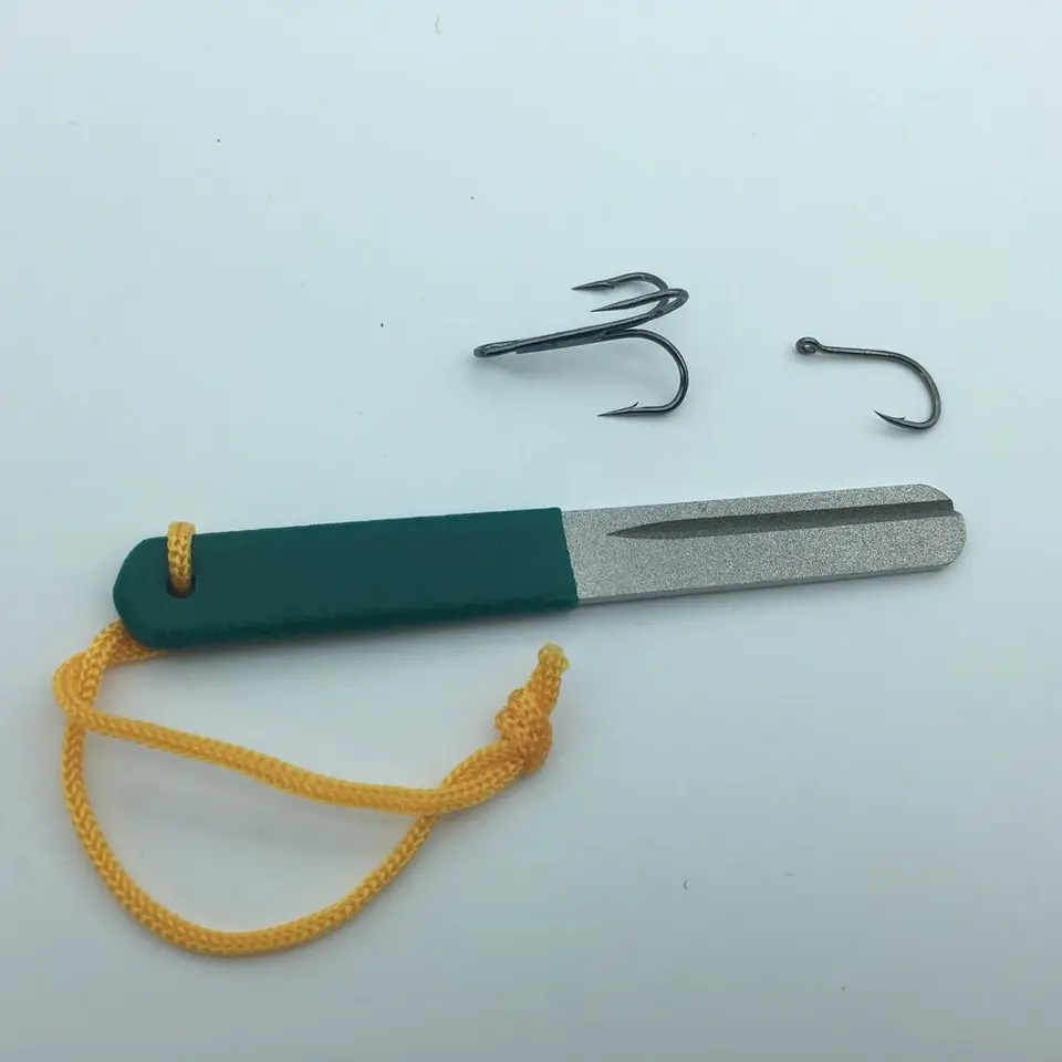 Diamond Fishing Hook Hone for Treble Hook Rybárske zaostrenie Fishing Running Box Bethener Príspevok