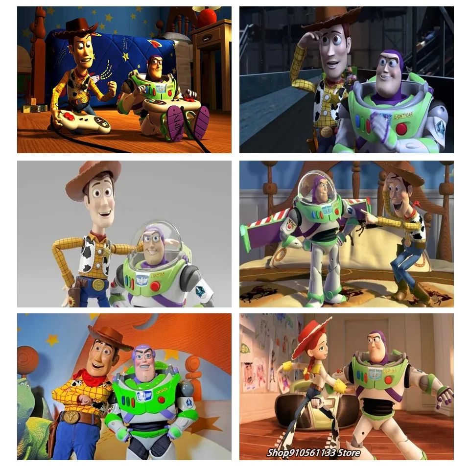 Diamonds maľba Disney Cartoon Story Story Woody a Buzz Lightyear Full Cross Stitch Vyšívacie súpravy Mozaika Domáce dekorácie DSN517